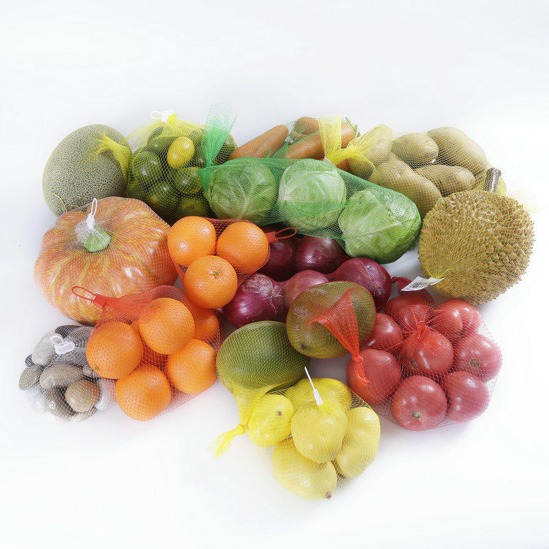 La maille de sac en filet d'emballage en plastique est utilisée pour l'emballage des fruits