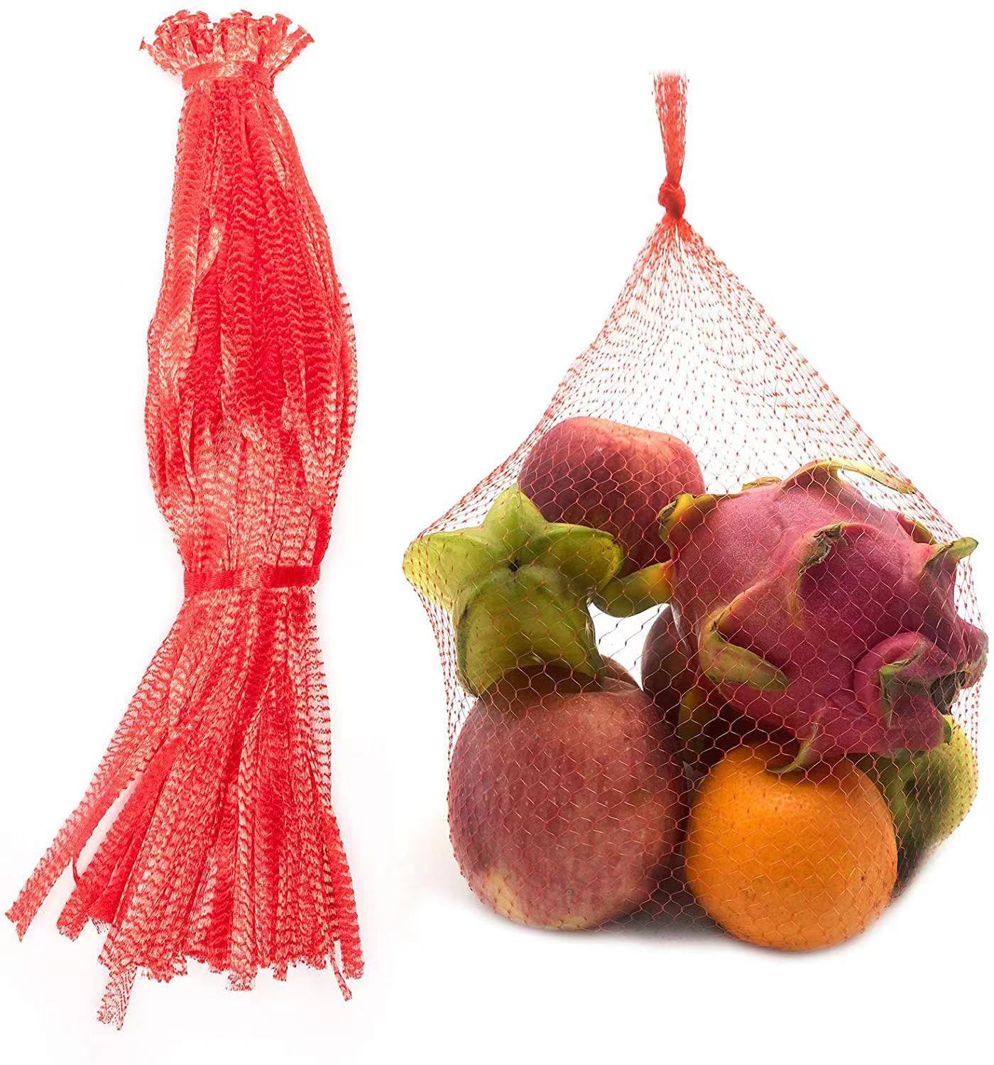 Magasins d'aliments en vrac PE Fruit Net Bag Package Mesh Bag Rolls