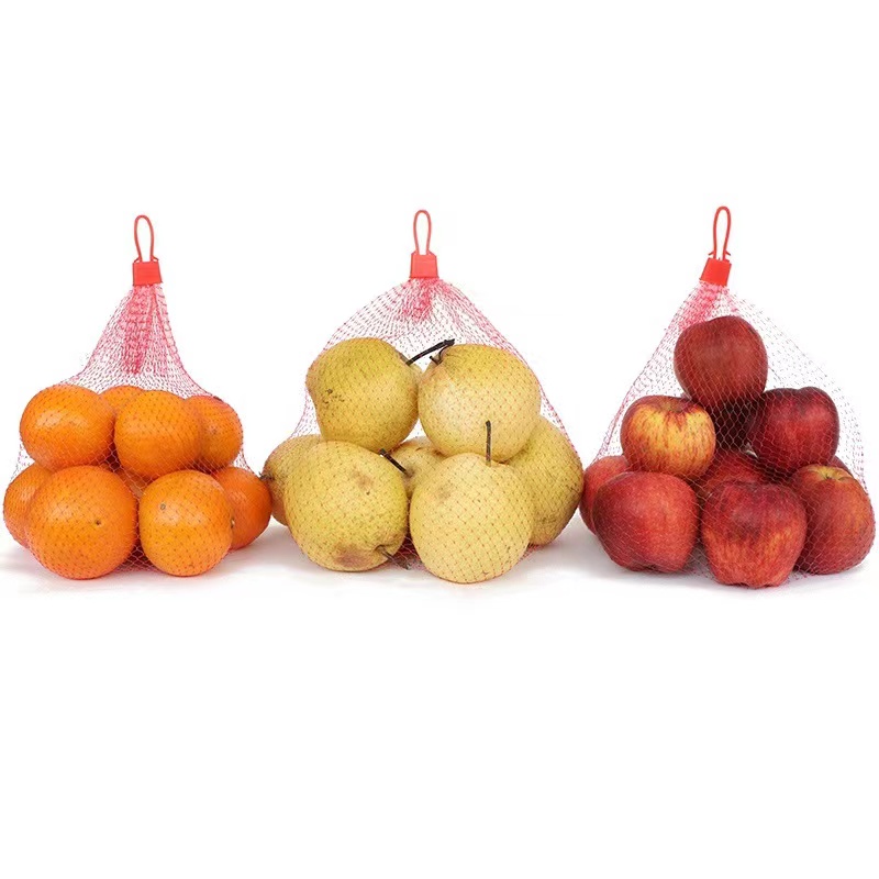 Magasins d'aliments en vrac PE Fruit Net Bag Package Mesh Bag Rolls